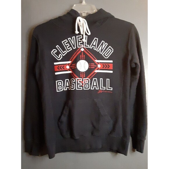 GV Art and Design Cleveland Baseball Hoodie Medium Blue Red White - Picture 1 of 12